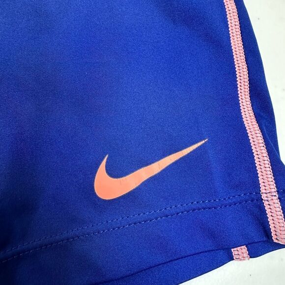 EUC Nike Women’s Dri Dit Blue Orange Athletic Shorts Running Workout - Size M - Picture 3 of 7